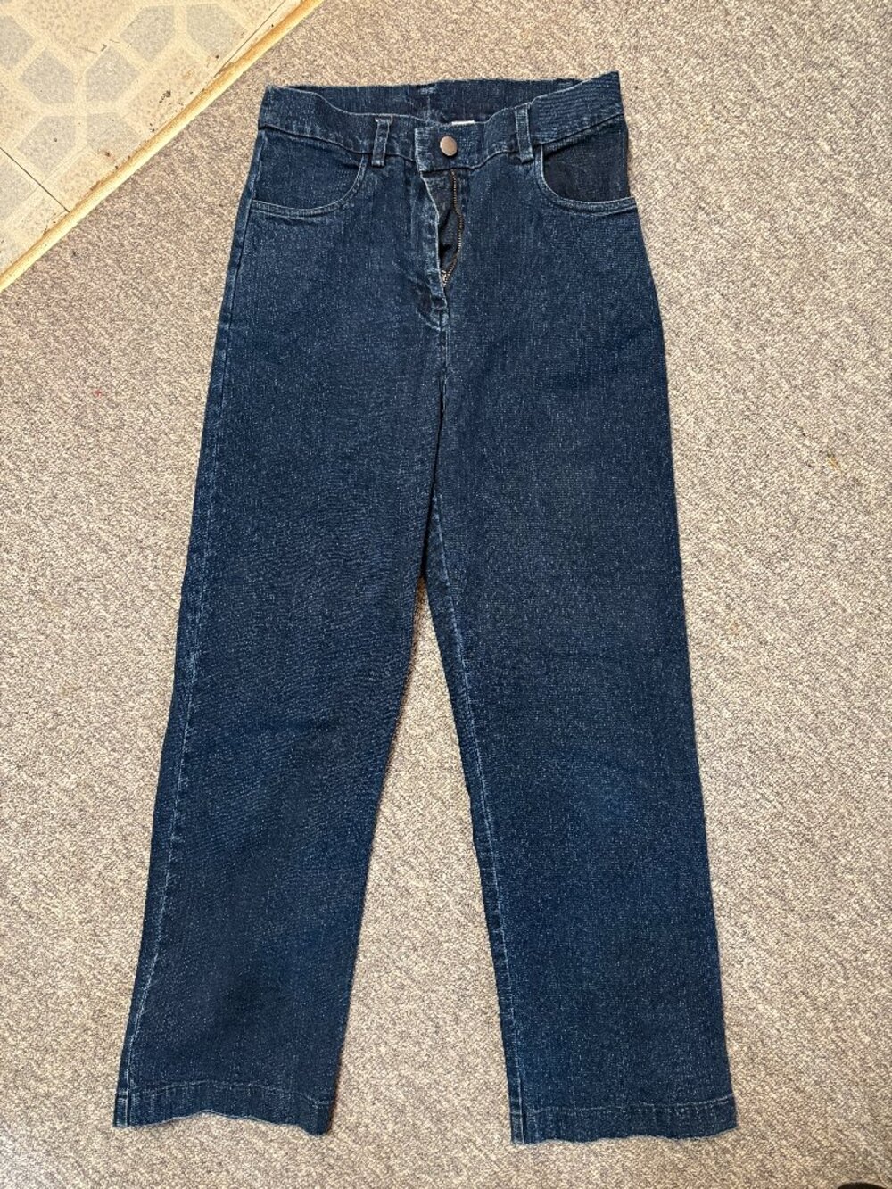 Loup Parker High Rise Wide Leg Jeans Dark Wash Denim Size Medium